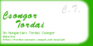 csongor tordai business card